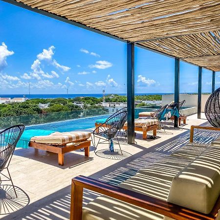 Big Studio At Kaab By The Beach With Roof Top Pool, Sauna And Jacuzzi Near Paseo Del Carmen Mall Playa del Carmen Bagian luar foto